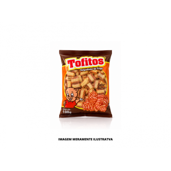 SALGADINHO - TOFITOS - 100g - BACON - CX10